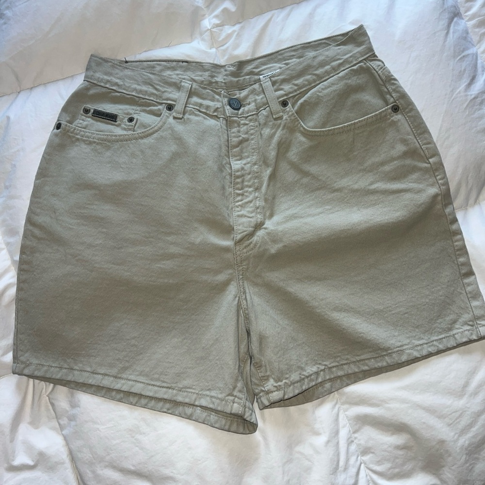 Calvin Klein Tan Denim Shorts